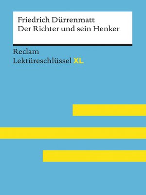 cover image of Der Richter und sein Henker von Friedrich Dürrenmatt
